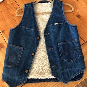 Wrangler Fleece Jean Vest